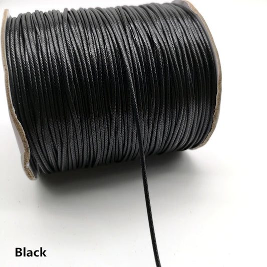 5 yards 1.5mm Waxed Thread For DIY Jewelry Making String Rope Leather Sewing Hand Wax Stitching #RoLi