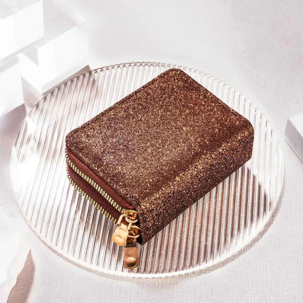 Leather Wallets Women Glitter Sequin Wallets Fashion New Money Bag Coin Purses Solid Color Credit Multi-card Card Holder Bags