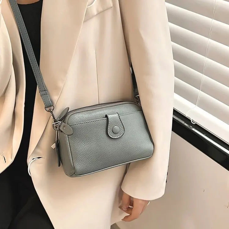 Women Genuine Leather Shoulder Bag New Casual Female Small Crossbody Bags For Women Bag Cell Phone Bag Day Clutches
