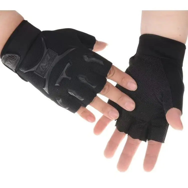 Sheepskin Leather Mesh Breathable Summer Fitness Sports Exercise Training Gym Gloves Multifunction Non-slip Tactical Gloves