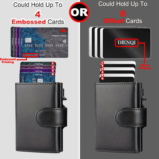 Rfid Microfiber Leather Men Wallets Fashion Card Holder Trifold Wallet Money Bags Smart Slim Thin Coin Pocket Wallet Purse