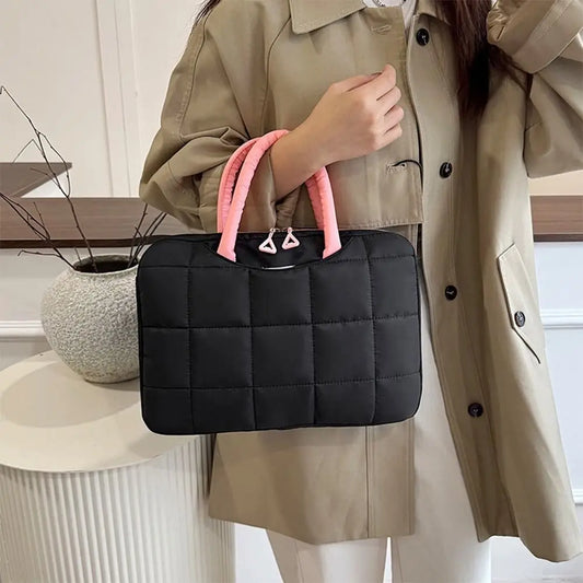 Portable Shockproof Laptop Handbag Nylon Waterproof Notebook Bag Soft Case Notebook Case