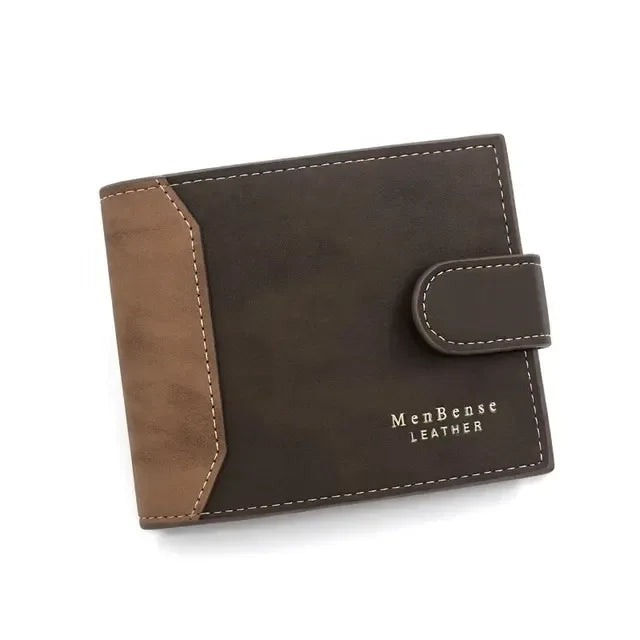 1PC PU Leather Men's Wallet with Hasp Business Card Holder Case Male Short Purse Coin Bag for Men Credit Card Wallets