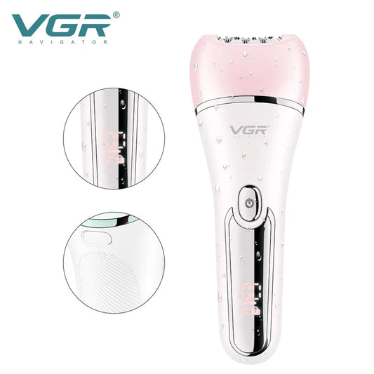 Original VGR Electric Women Epilator Female Shaver Leg Body Hair Removal Lip Chin Depilatory Lady Bikini Trimmer Facial Hair Re