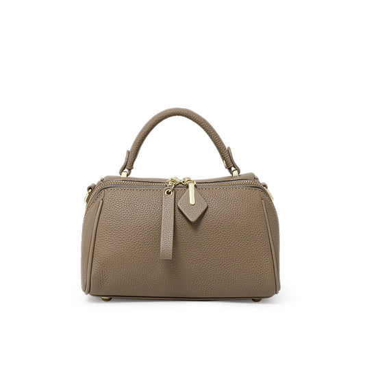 Leather leather handbag Boston simple shoulder cross-body pillow women 2025 high-end sense large capacity removable strap