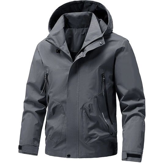 Outdoor Men Casual Outdoor Jacket Coats Man Windproof Sport Jackets Man Cargo Camp Fish Jackets Male Hooded Tactical Jackets 5XL