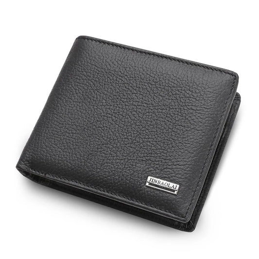 Classic PU Leather Wallets for Men Card Holder Purses with Buckle Coin Pocket Short Bifold Wallet Portable Men's Gift