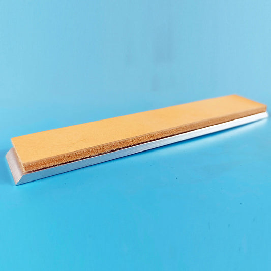Knife Sharpening Leather Strop Polishing Genuine leather 25mm With Aluminum alloy Blank 4mm Thickness