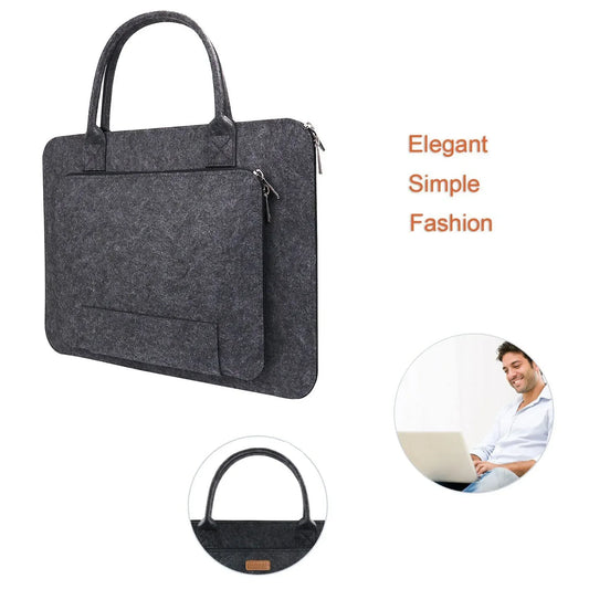 11/13/15.6/17 Inch Laptop Bag, Felt Laptop Sleeve Notebook Computer Case Carrying Bag Pouch with Handle for Asus / Lenovo