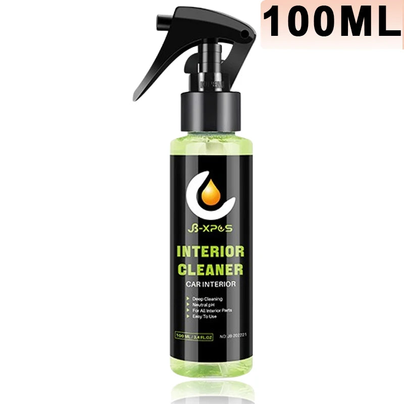 EAFC 50ML /100ML Car Foam Cleaner Neutral PH for Leather Woven Fabric Seat Decontamination Car Interior Cleaner Spray Tool