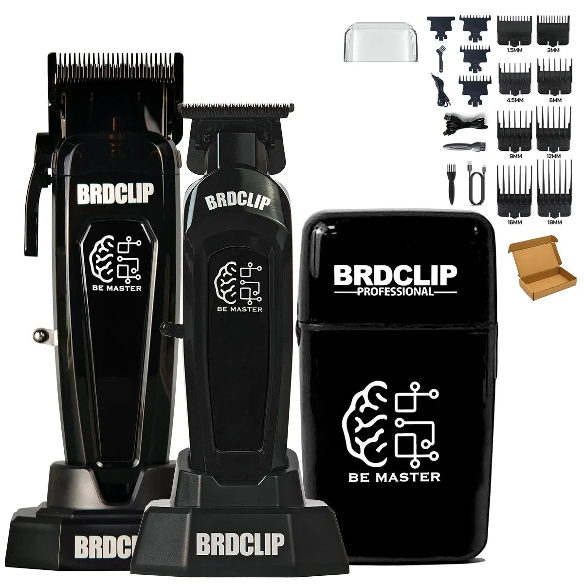 BRD 106 107 609 BRDCLIP Professional Electric Hair Clipper Hair Trimmer DLC Blade with Base 7500RPM 8000RPM 7000RPM Barber Set