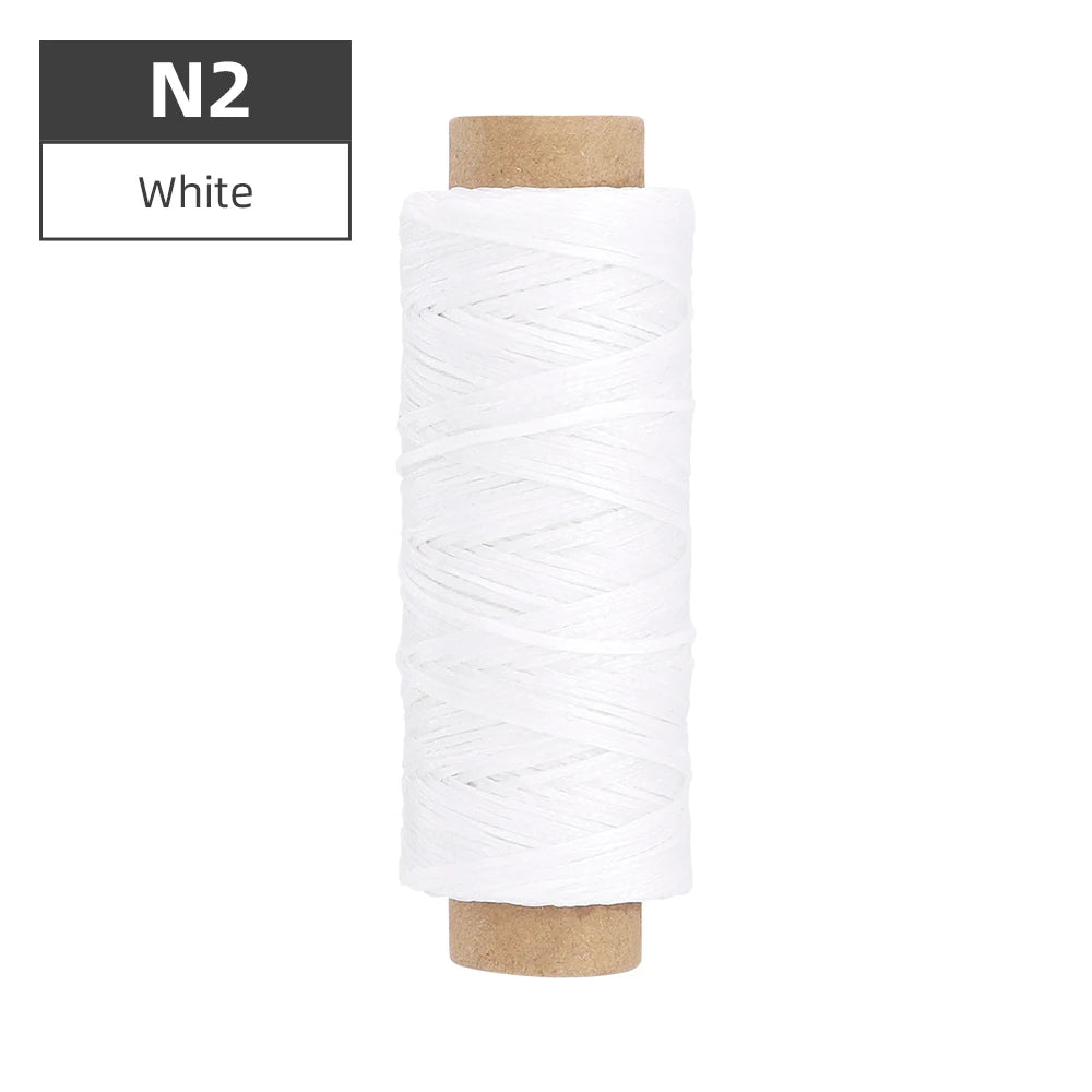 1pcs Leather Waxed Thread, Durable Leather Sewing Thread For Hand Stitching Leather Craft DIY, Leather Shoe Repairing Thread
