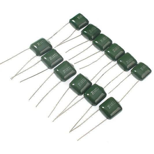 150/180/620PCS Polyester Film Capacitor Kit 100V 1nF 1.5nF 2.2nF 100nF 2A102J 2A471J 2A222J 2A392J 2A332J 2A472J 2A103J 2A473J