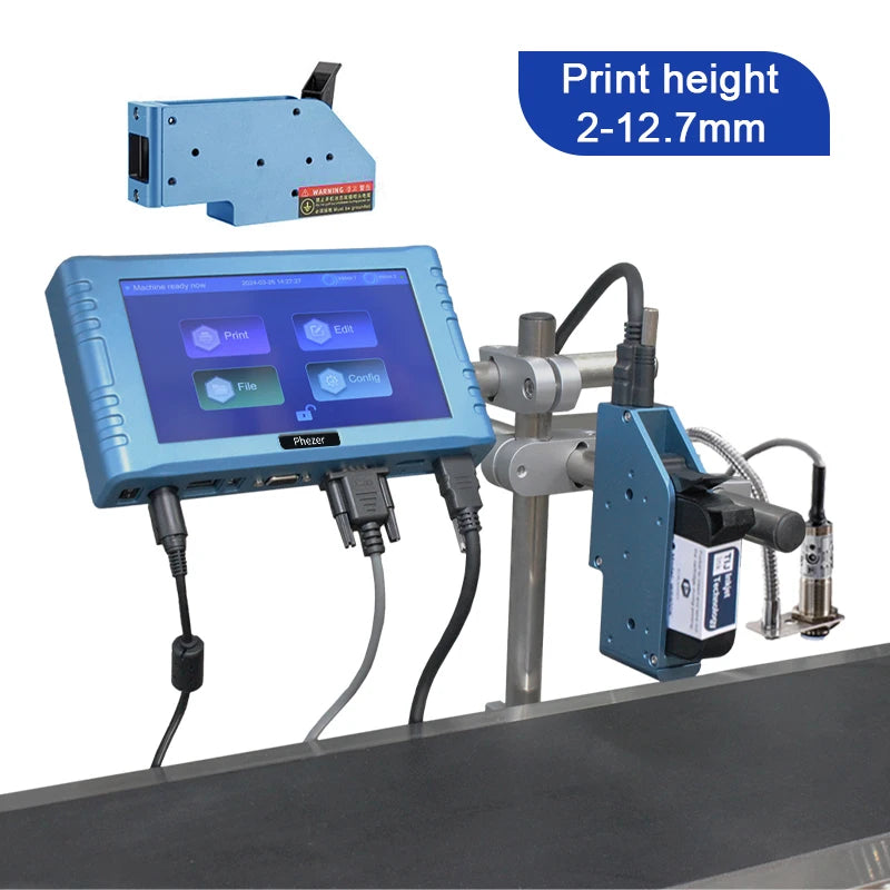High Definition Multilingual 260E Online Inkjet Printer Digital Label Logo Date Batch Number Tij Coding Inkjet Printing Machine