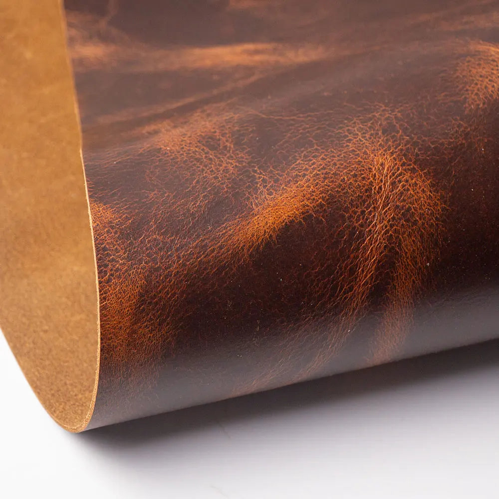 Natural Leather 1.8mm Oil Wax Tanned Cowhide Material Fabric Piece Genuine Leather Wallet Handbag Shoes DIY Leather Craft