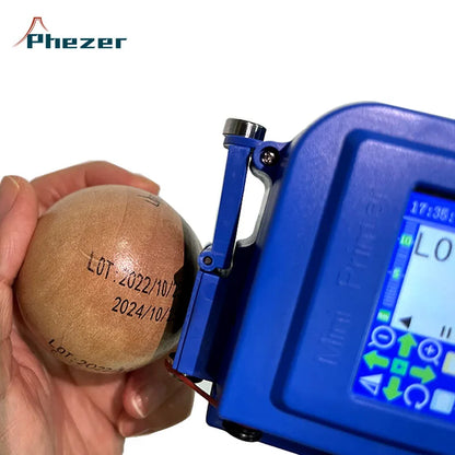 Phezer Mini Handheld Inkjet Printer Expire Date Stamp Coding Machine for Sale Provided Hand Held Inkjet Printer TIJ Printer 12.7