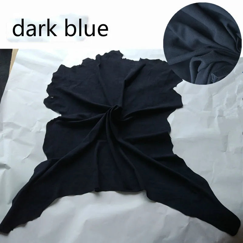 High quality Sheep goat skin real leather Genuine leather suede face soft whole skin leather material 0.4-0.6 mm thick