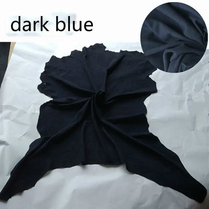 High quality Sheep goat skin real leather Genuine leather suede face soft whole skin leather material 0.4-0.6 mm thick