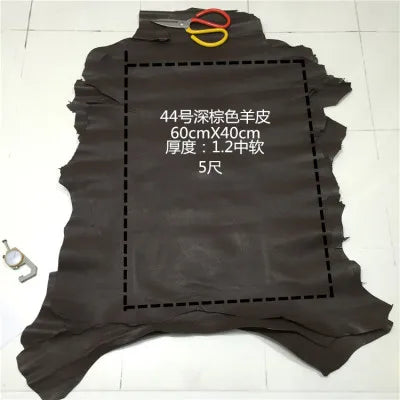 Real leather Nature sheep skin High end first layer sheepskin handmade DIY leather leather fabrics whole piece