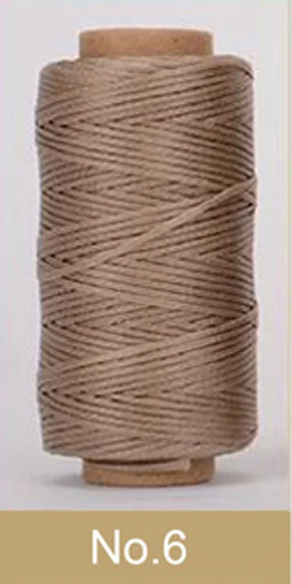 50m 0.8mm Leather Sewing Waxed Thread Wax Cord String Hand Stitching Craft DIY