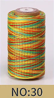 1mm 150D Leather Waxed Thread Cord for DIY Handicraft Tool Hand Stitching Thread 50 Meters Flat Waxed Sewing Line