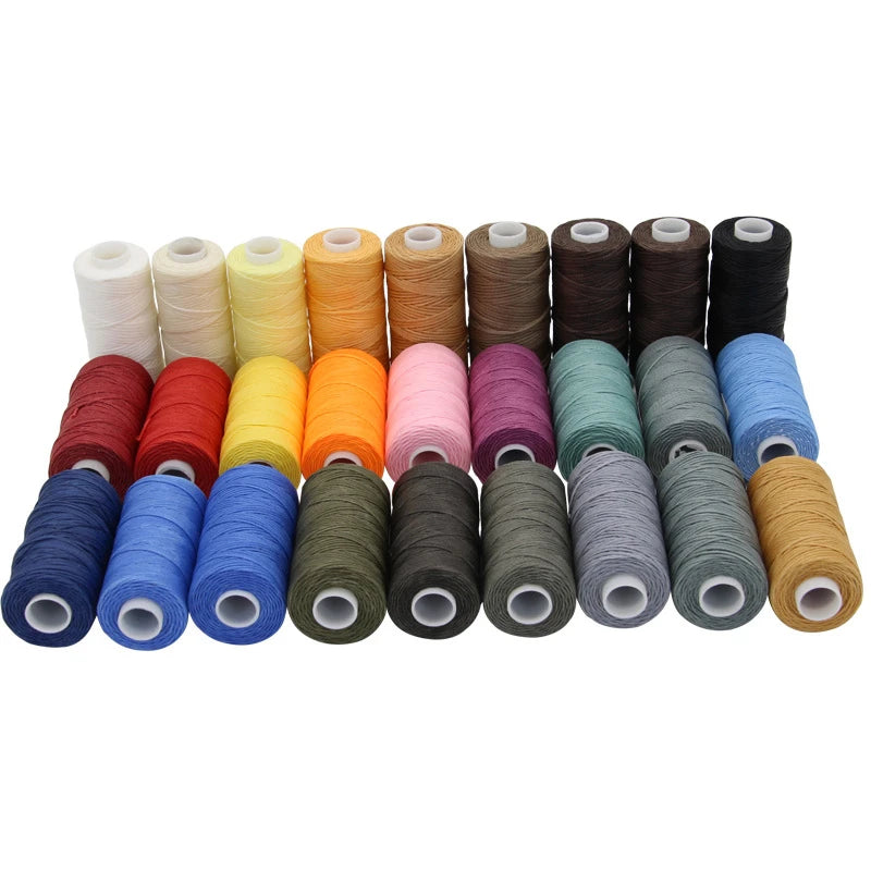 50M 0.8Mm Thickness Waxed Thread For Leather Waxed Cord For Diy Handicraft Tool Hand Stitching Thread Flat Waxed Sewing Line