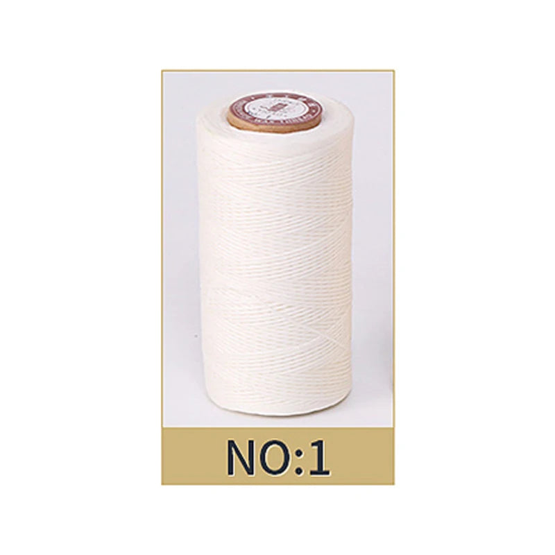 50M 0.8Mm Thickness Waxed Thread For Leather Waxed Cord For Diy Handicraft Tool Hand Stitching Thread Flat Waxed Sewing Line