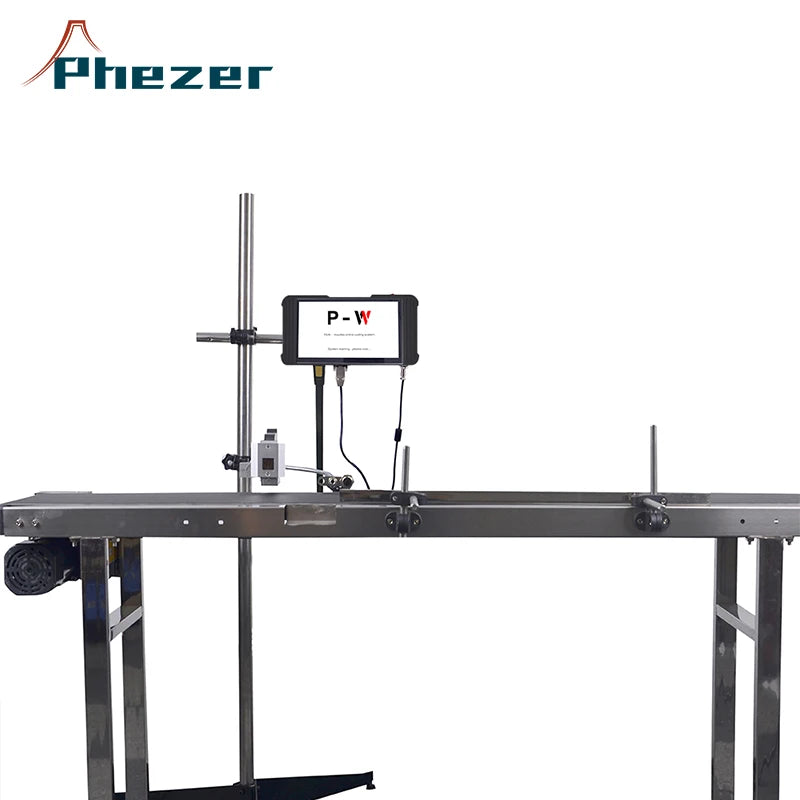7 Inch Touch Screen Automatic Batch Code Printing machine Inkjet Printer Online Expiry Date Inkjet Coder for plastic wood rubber