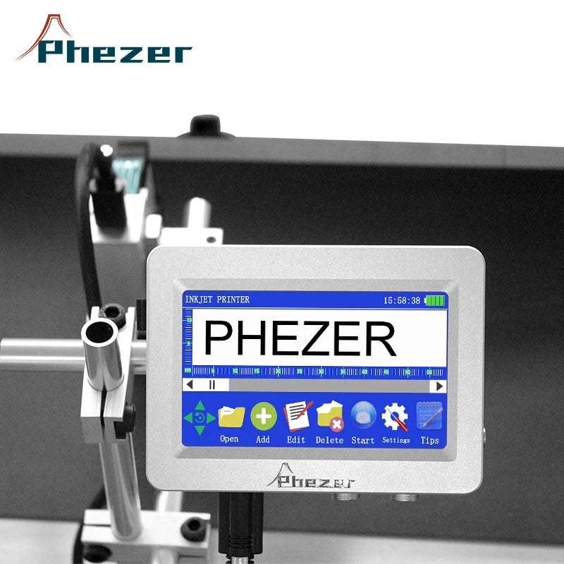Industrial Automatic Online Inkjet Printer on Plastic Bag,Carton Box for Expiry Date,Logo,Barcode in the Conveyor Belt