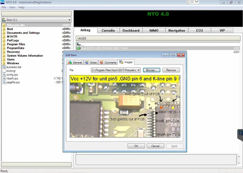 2025 Hot Auto Repair Software Latest 2017 NYO 4 Full Database Airbag+ Carradio+ Dashboard+ IMMO+ Navigation Free remote install