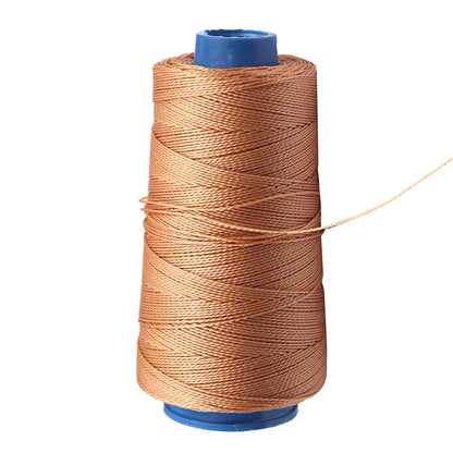 300M Nylon Sewing Thread Leather Sewing Waxed Thread & Wooden Handle Sewing Awl for Repair Shoes Hand Stitching Sewing Tools