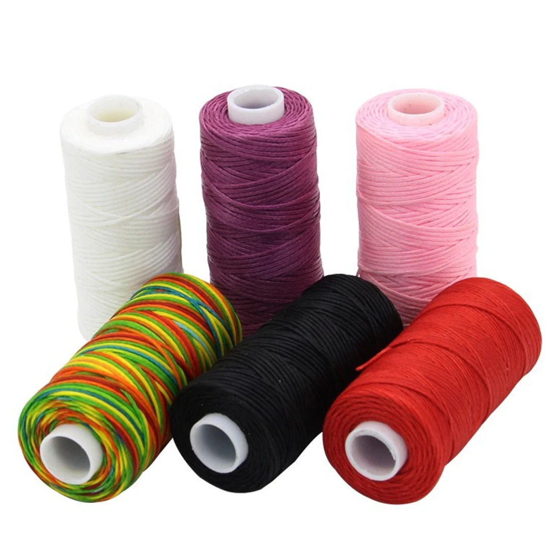 1mm 150D Leather Waxed Thread Cord for DIY Handicraft Tool Hand Stitching Thread 50 Meters Flat Waxed Sewing Line