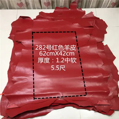 Real leather Nature sheep skin High end first layer sheepskin handmade DIY leather leather fabrics whole piece
