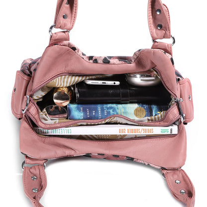 Brand Luxury Women Handbags 2021 High Quality Soft Leather Shopping Tote Bag Multifunction Large Capacity Messenger Shoulder Bag
