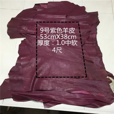 Real leather Nature sheep skin High end first layer sheepskin handmade DIY leather leather fabrics whole piece