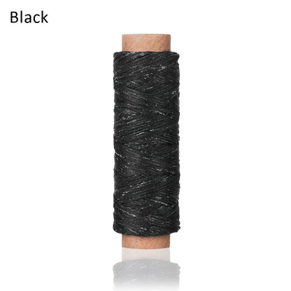 30m/Roll 1mm Durable Waxed Thread Cotton Cord String Strap Hand Stitching Thread for Leather Material Accessories Handcraft Tool