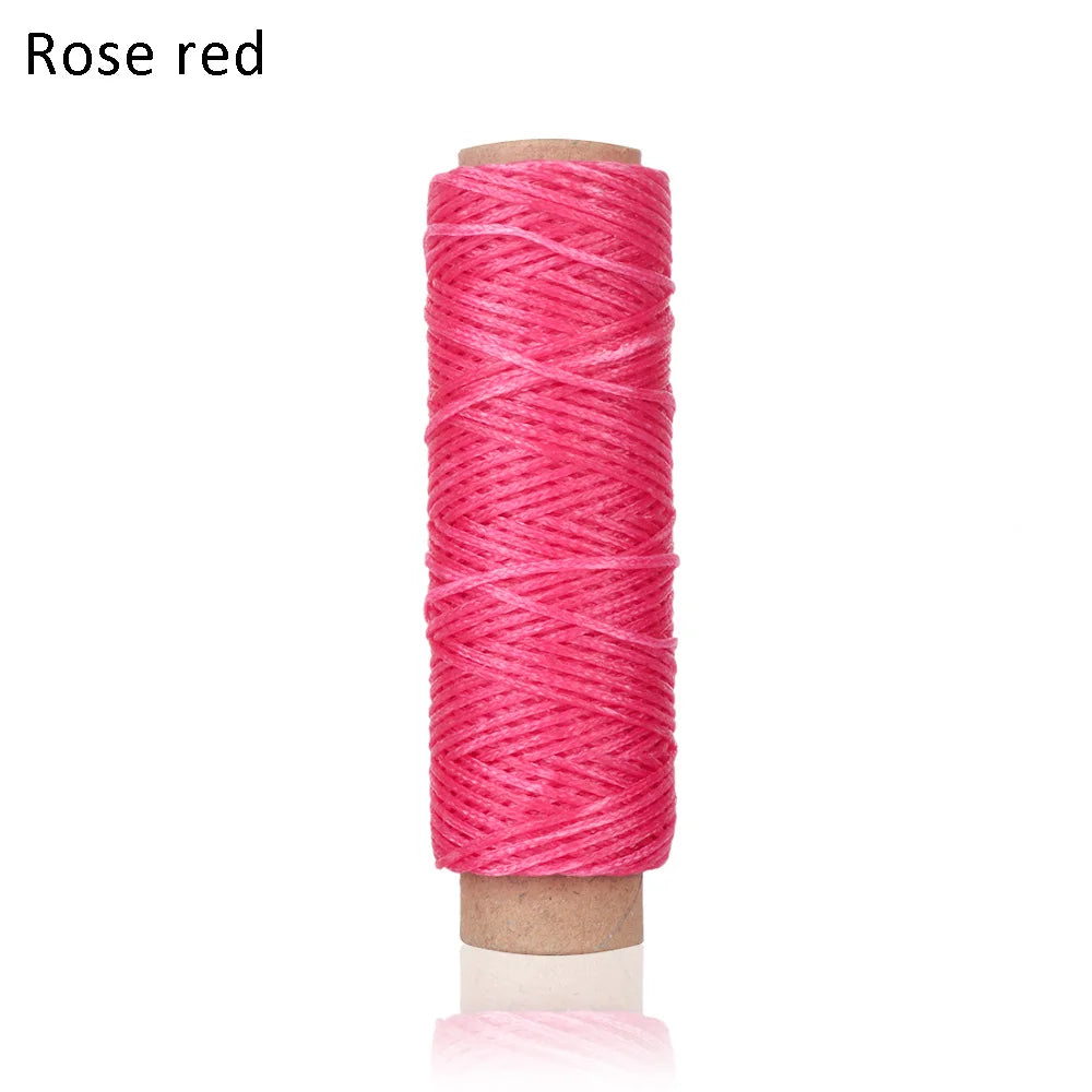 30m/Roll 1mm Durable Waxed Thread Cotton Cord String Strap Hand Stitching Thread for Leather Material Accessories Handcraft Tool
