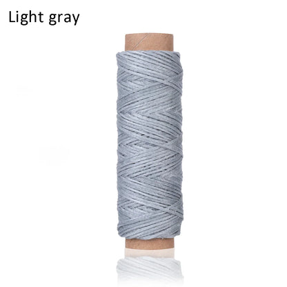 30m/Roll 1mm Durable Waxed Thread Cotton Cord String Strap Hand Stitching Thread for Leather Material Accessories Handcraft Tool