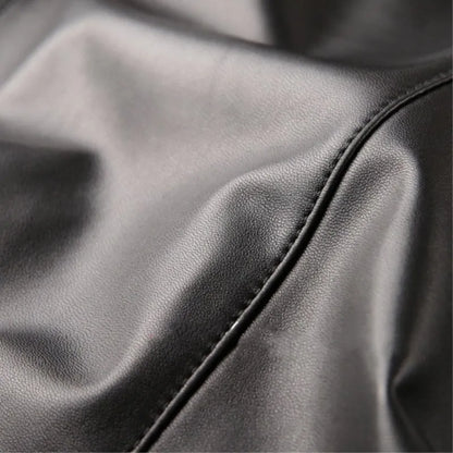 Men's Genuine Sheepskin Leather Jacket Casual Stand Collar Male Coat Leisure Spring Autumn Wear