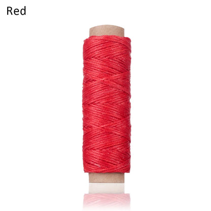 30m/Roll 1mm Durable Waxed Thread Cotton Cord String Strap Hand Stitching Thread for Leather Material Accessories Handcraft Tool