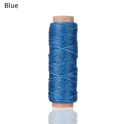 30m/Roll 1mm Durable Waxed Thread Cotton Cord String Strap Hand Stitching Thread for Leather Material Accessories Handcraft Tool