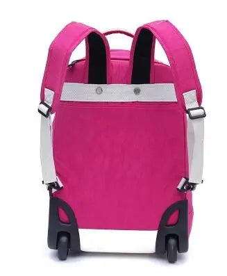 18 Inch Wheeled Backpacks for Laptop Waterproof Travel Trolley Backpack Large Capacity Men Trolley Bags Luggage Carry-on Bags