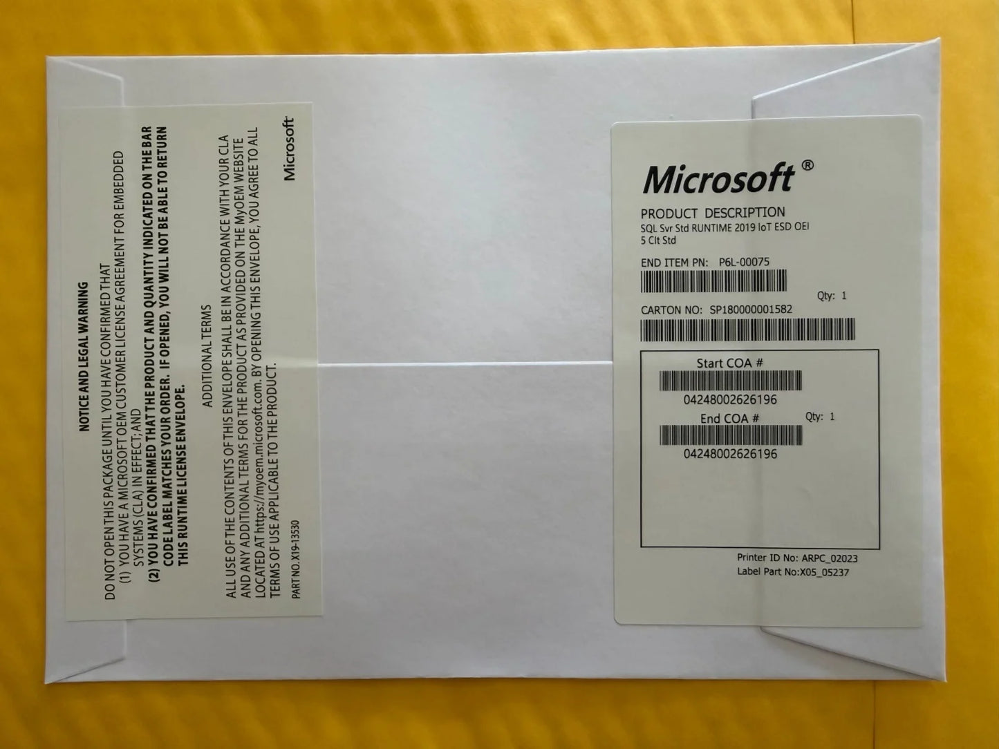 SQL Server 2019 Standard Internet DVD Pack 100% Online Activation Key Unlimited Core CAL English for Stock Lifetime Key