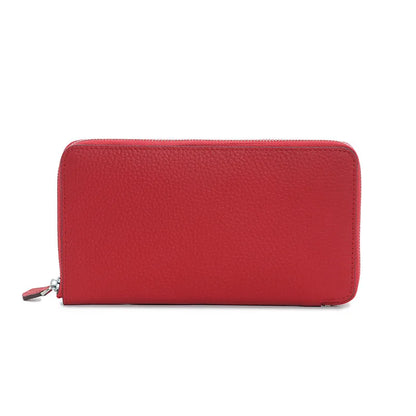 All Leather Women Wallet Long Zipper Luxury Designer Large Capacity Thin Phone Clutch Purse Credit Card Money Bag with Gift Box