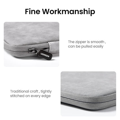 UGREEN 13-14.9 Inch Leather Laptop Bag for Macbook Air Macbook Pro 13 Notebook Bag Case for iPad Pro Air Laptop Sleeve Case