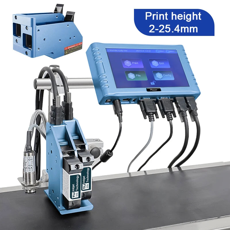 High Definition Multilingual 260E Online Inkjet Printer Digital Label Logo Date Batch Number Tij Coding Inkjet Printing Machine
