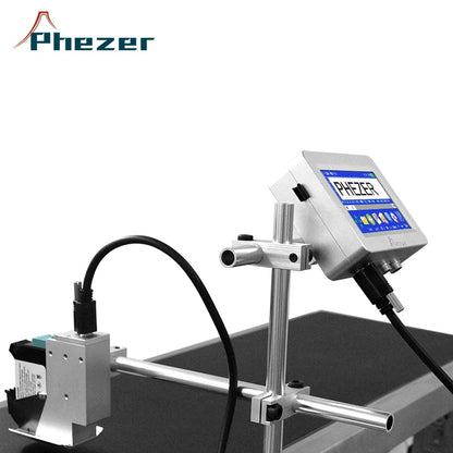 Phezer Industrial High-Speed CIJ Inkjet Printer Machine with Smart Code Printer Parts & Accessories ink cartridges