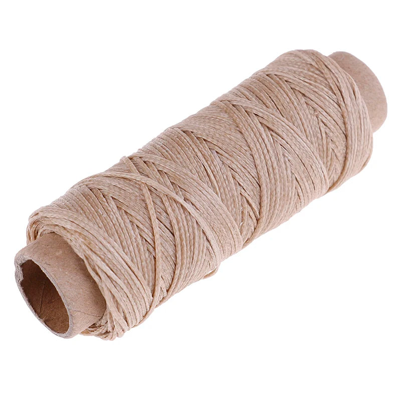 50m/Roll DIY Waxed Sewing Thread For Leather Shoe Hand Stitching Crafts Tool Hand Stitching For Leather Sewing Thread