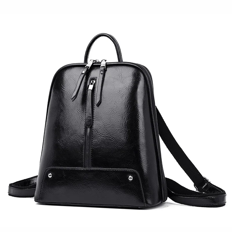 Women Leather Backpack Fashion Backpack Purse Female Travel Shoulder Bag Large Capacity School Bags for Teenage Girl Sac a Dos