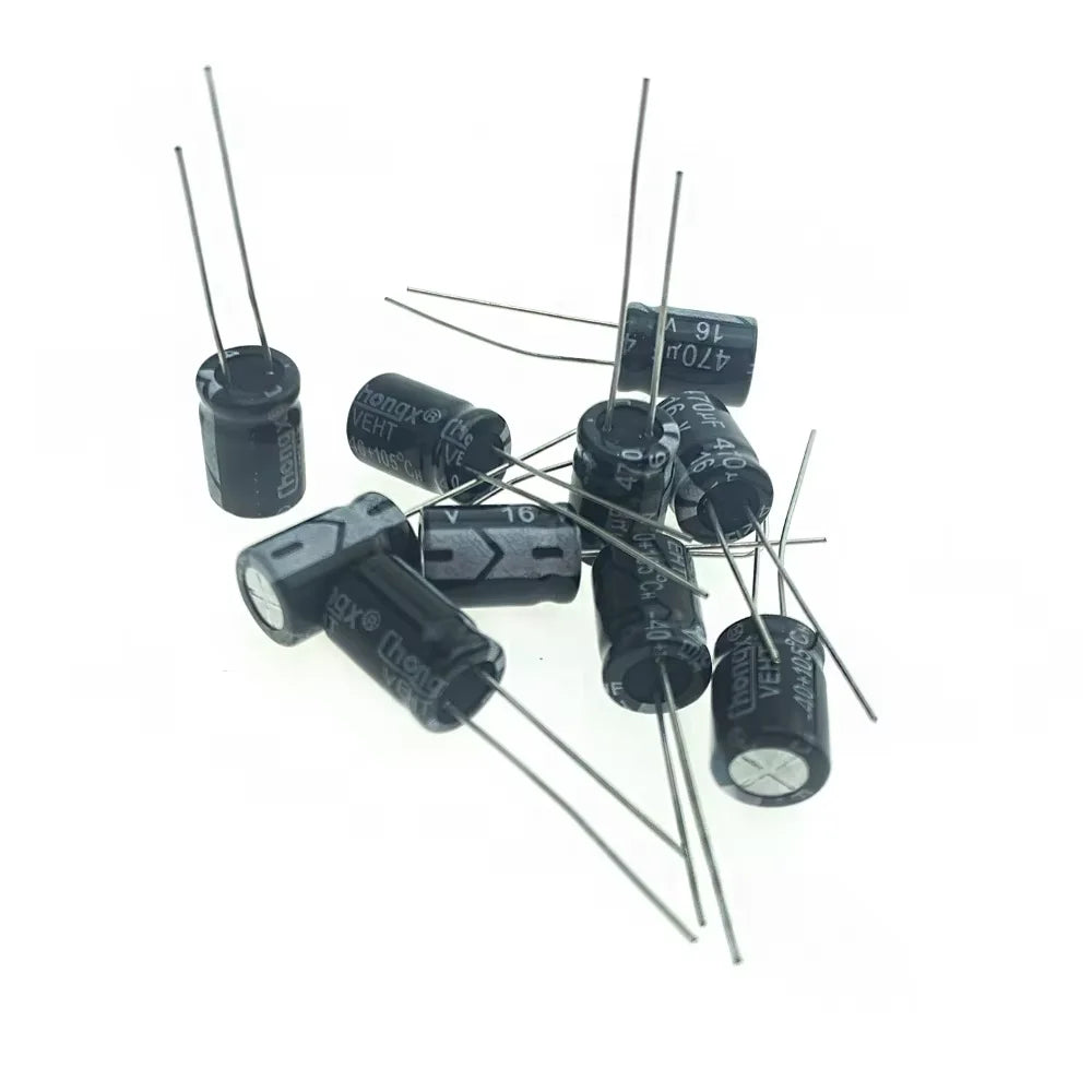 Aluminum Electrolytic Capacitor Assorted Kit 120/200/500PCS Boxed16V/25V/50V  0.1uF-1000uF 1uF 4.7uF 10uF 47uF 220uF 330uF 470uF